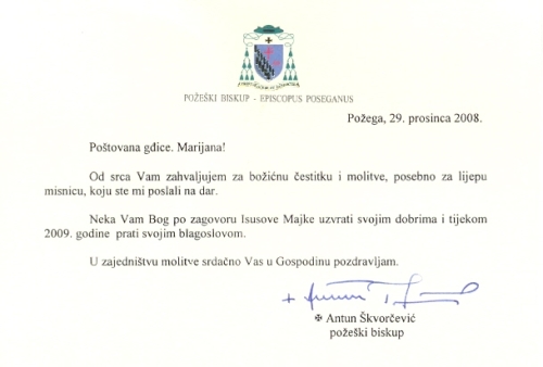 210.čestitka za misnicu isprintati